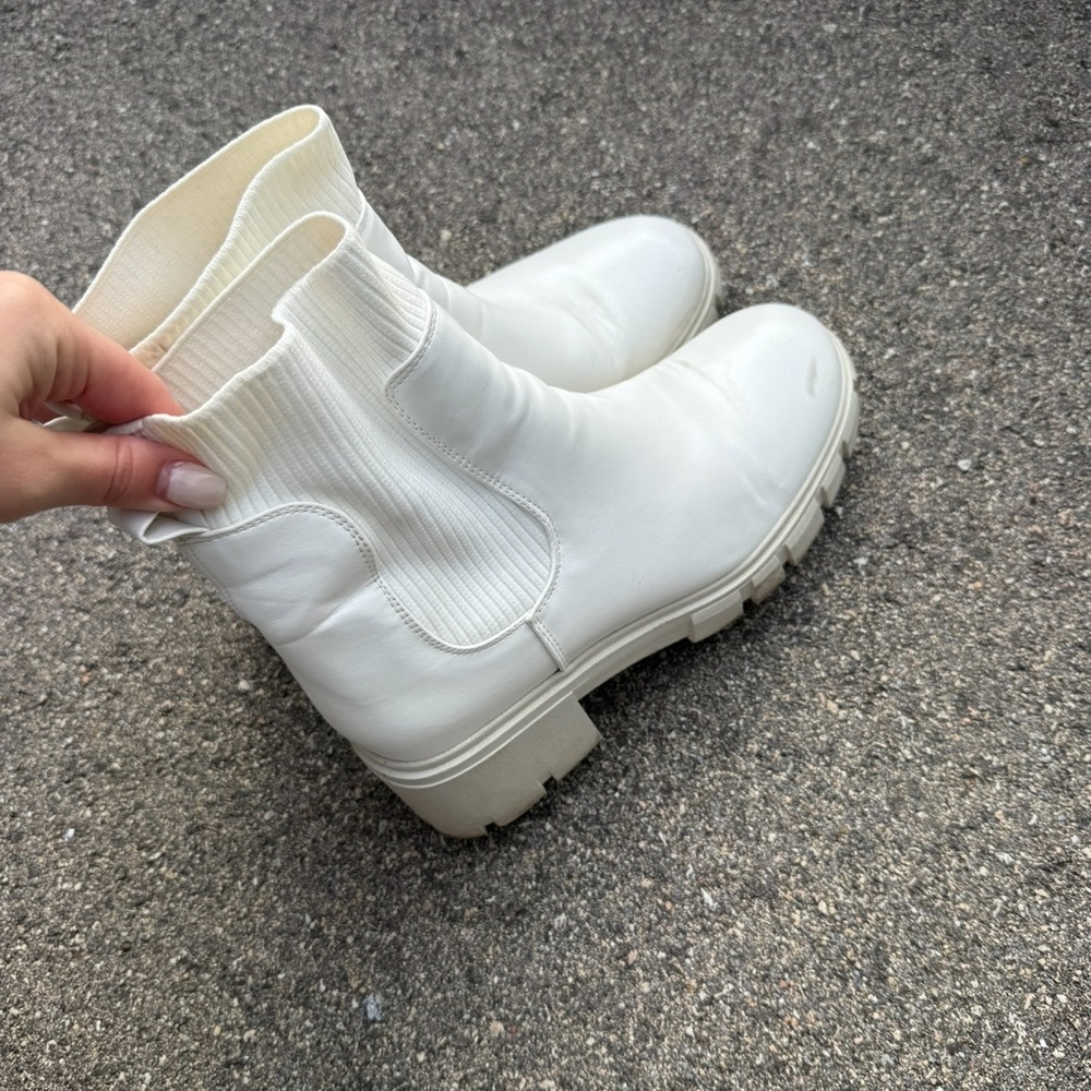 White Ankle Boots